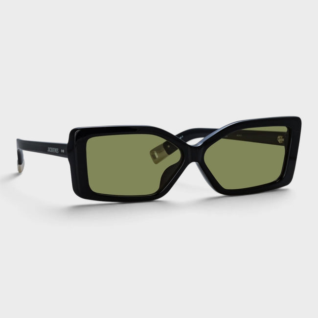 Linda Farrow Spiaggia Sunglasses Black Silver