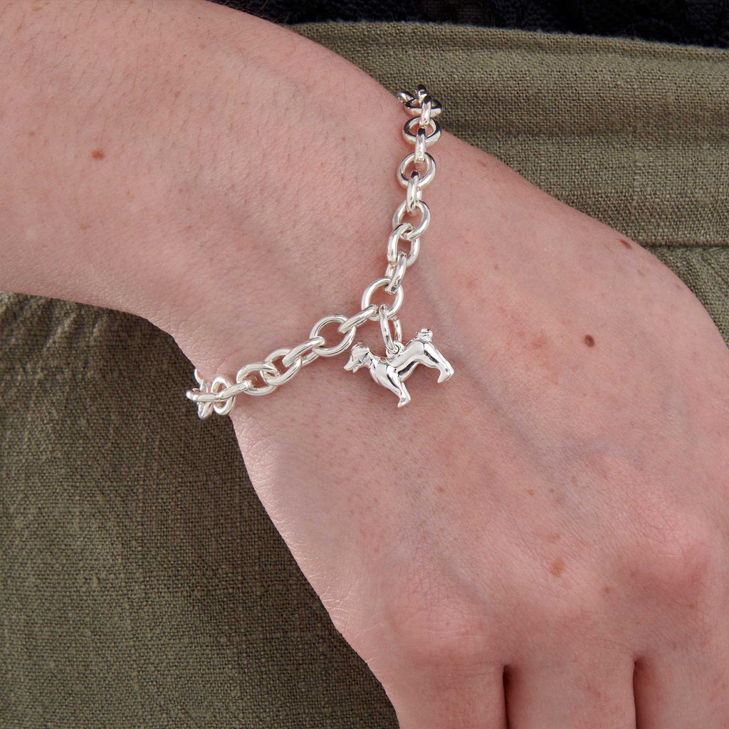 Jack Russell Terrier Silver Dog Charm