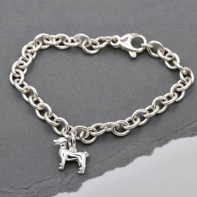 Jack Russell Terrier Silver Dog Charm