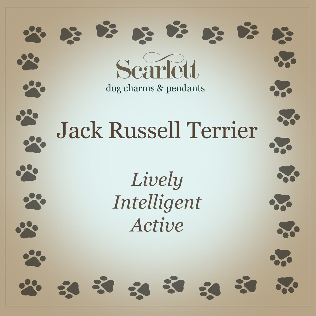 Jack Russell Terrier Silber Hunde Charm Armband