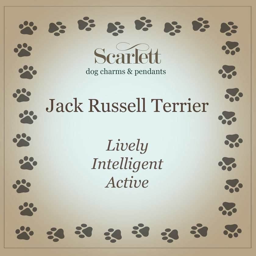 Jack Russell Terrier Silber Hunde Charm Armband