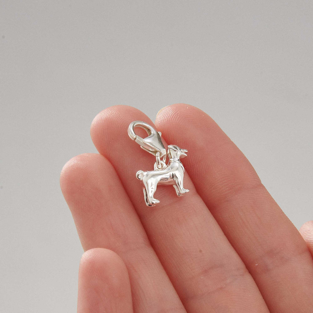 Jack Russell Terrier Silver Dog Charm