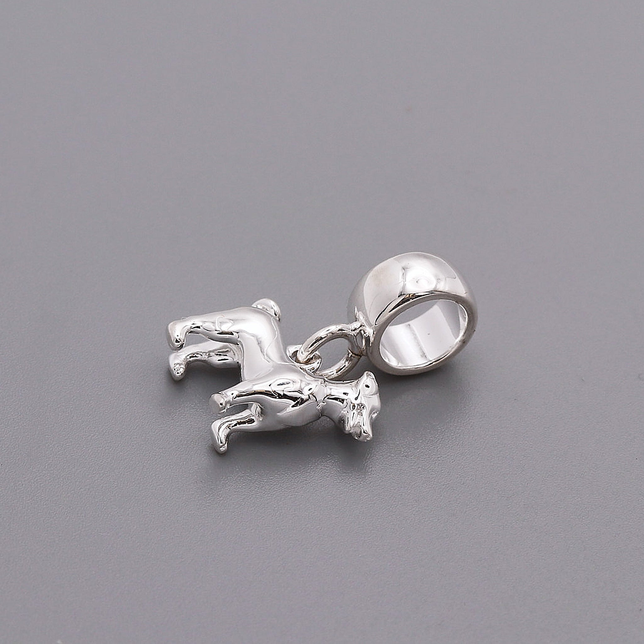 Jack Russell Terrier Silver Dog Charm