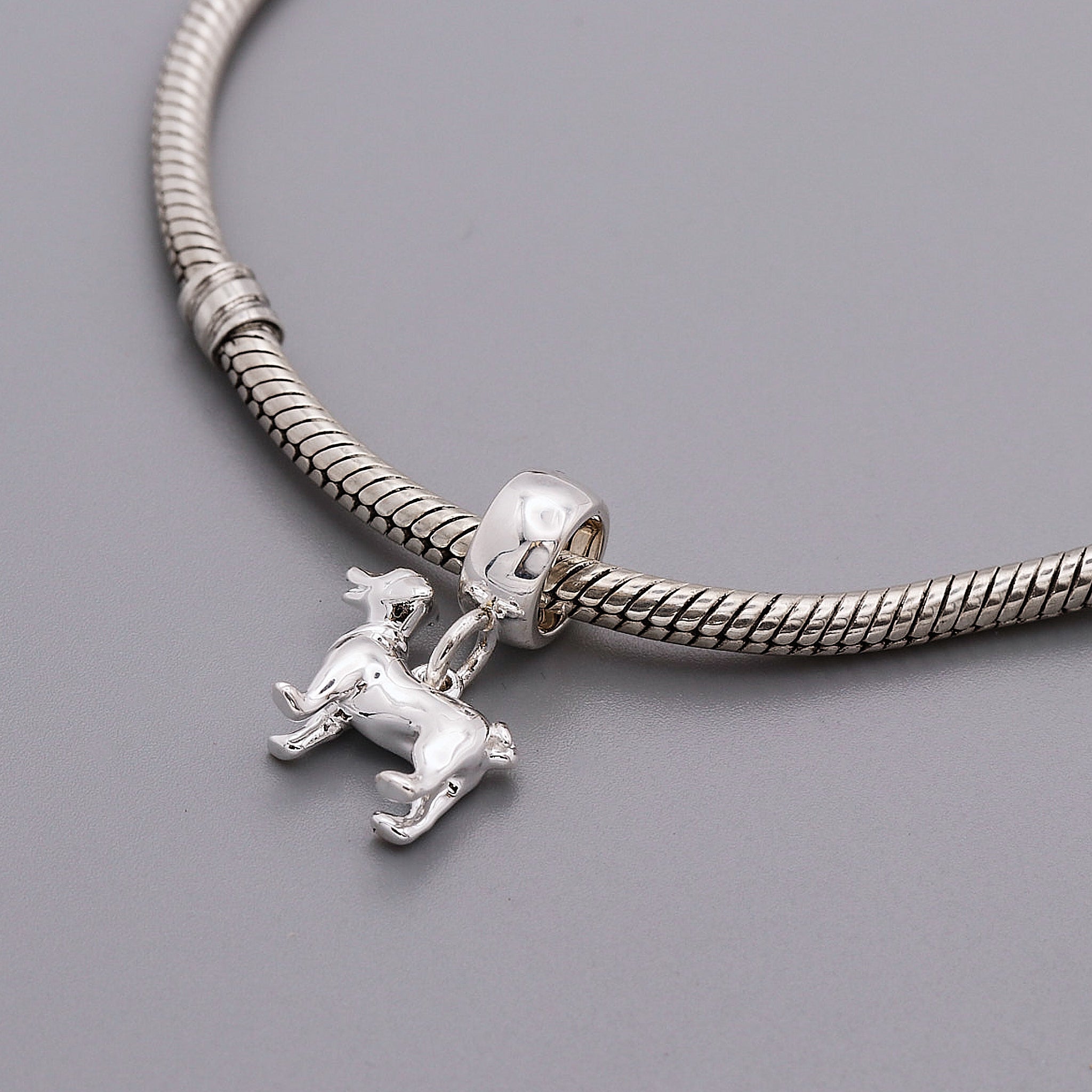 Jack Russell Terrier Silver Dog Charm