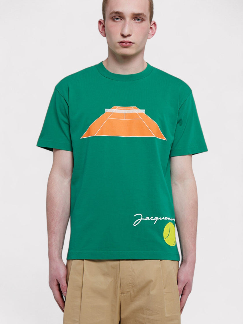 Jacquemus Le T-Shirt Tennis Estampado Verde Tenis