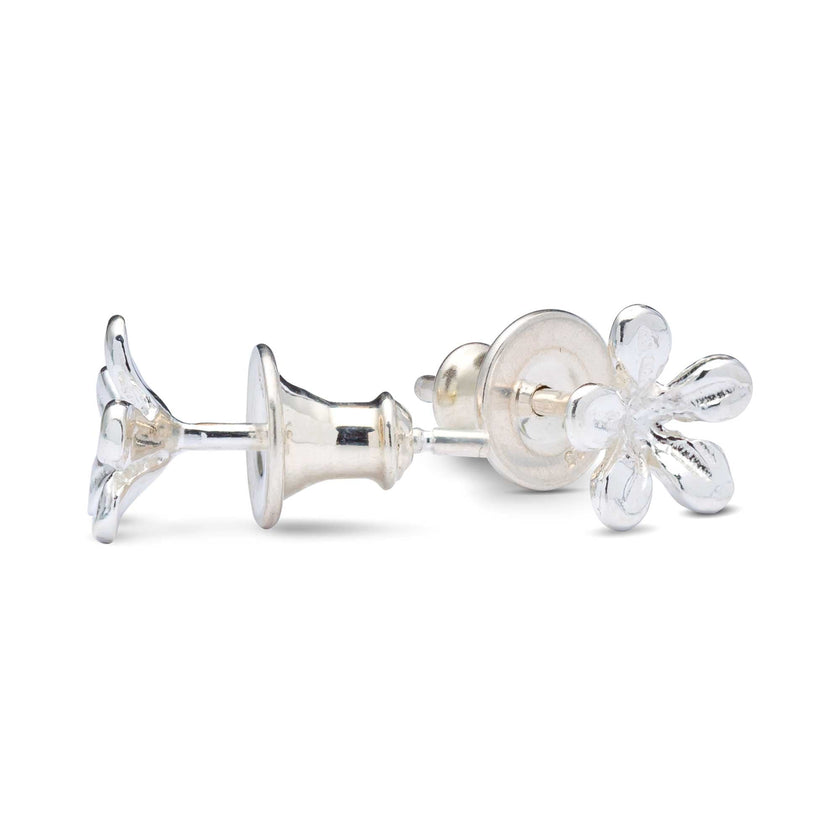 Jasminblüten-Ohrstecker aus Silber