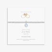 June Moonstone Birthstone Bracelet