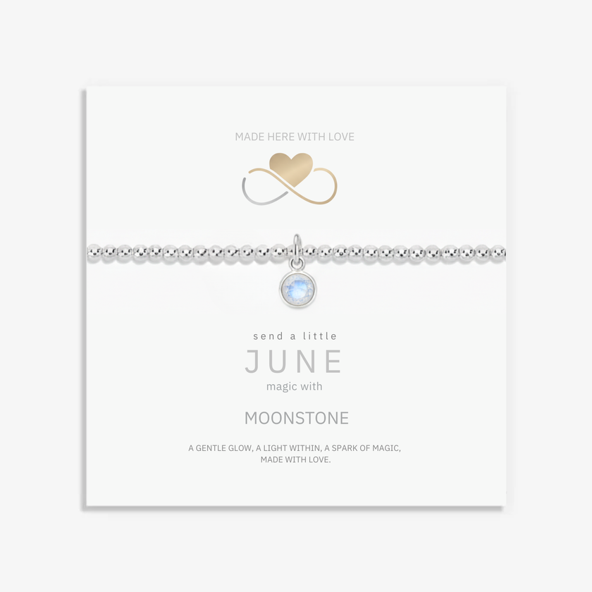 June Moonstone Birthstone Bracelet