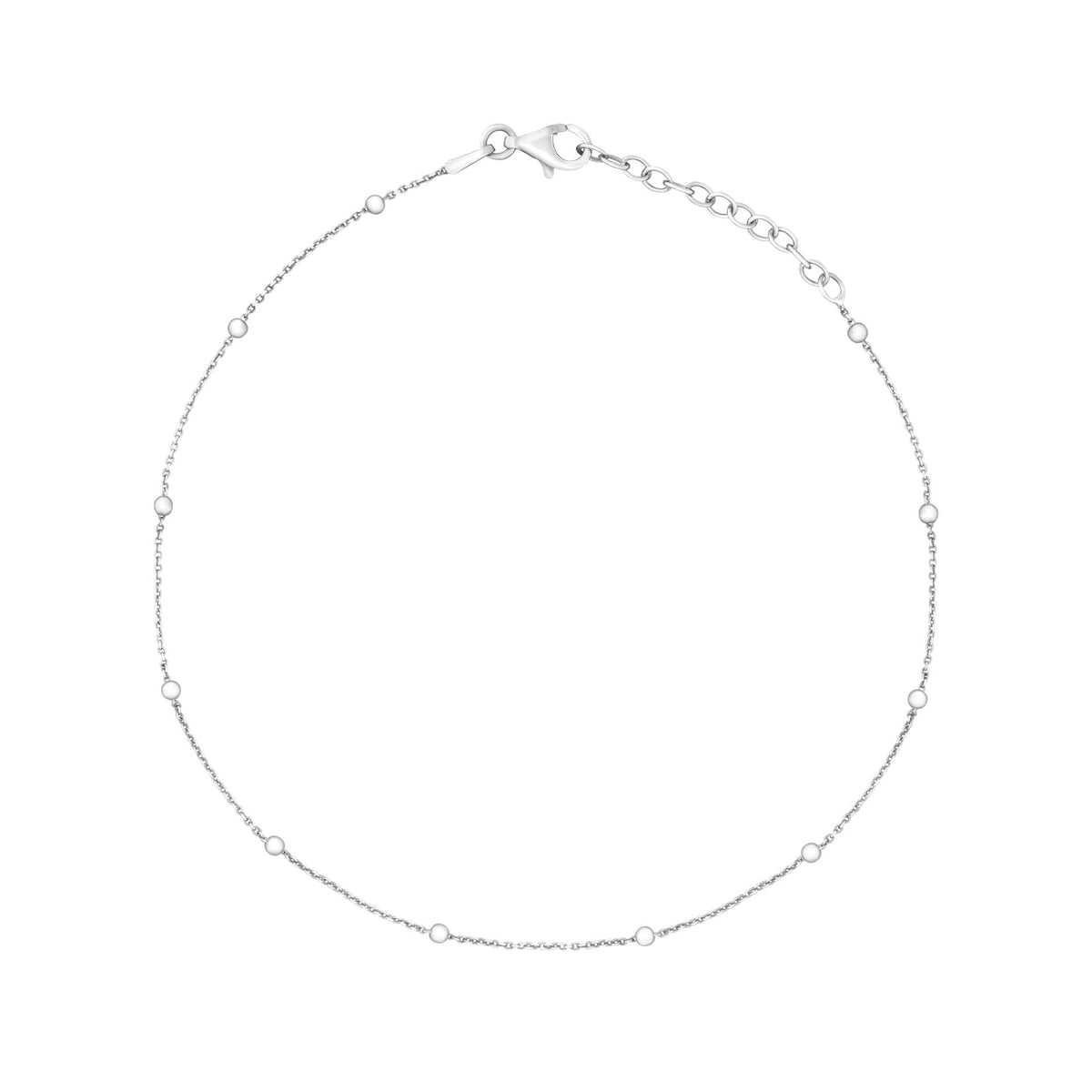 Beginnings Fine Trace and Ball Chain Anklet