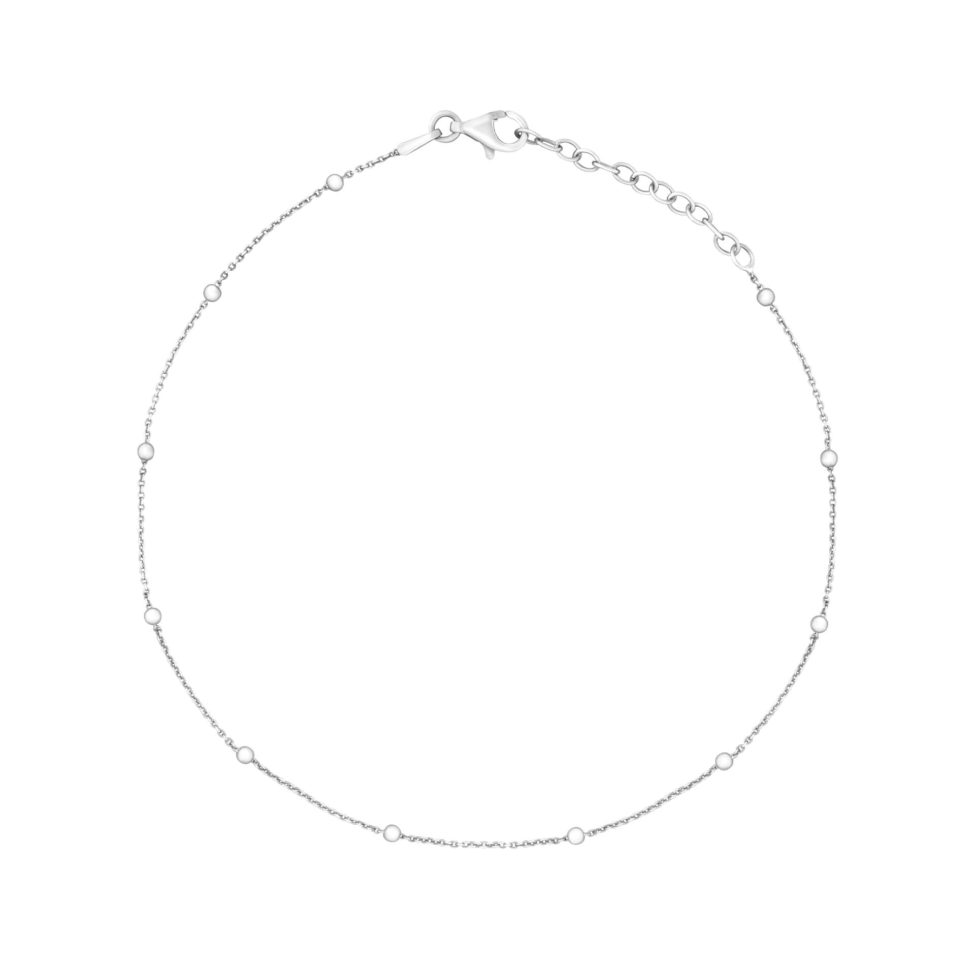 Beginnings Fine Trace and Ball Chain Anklet