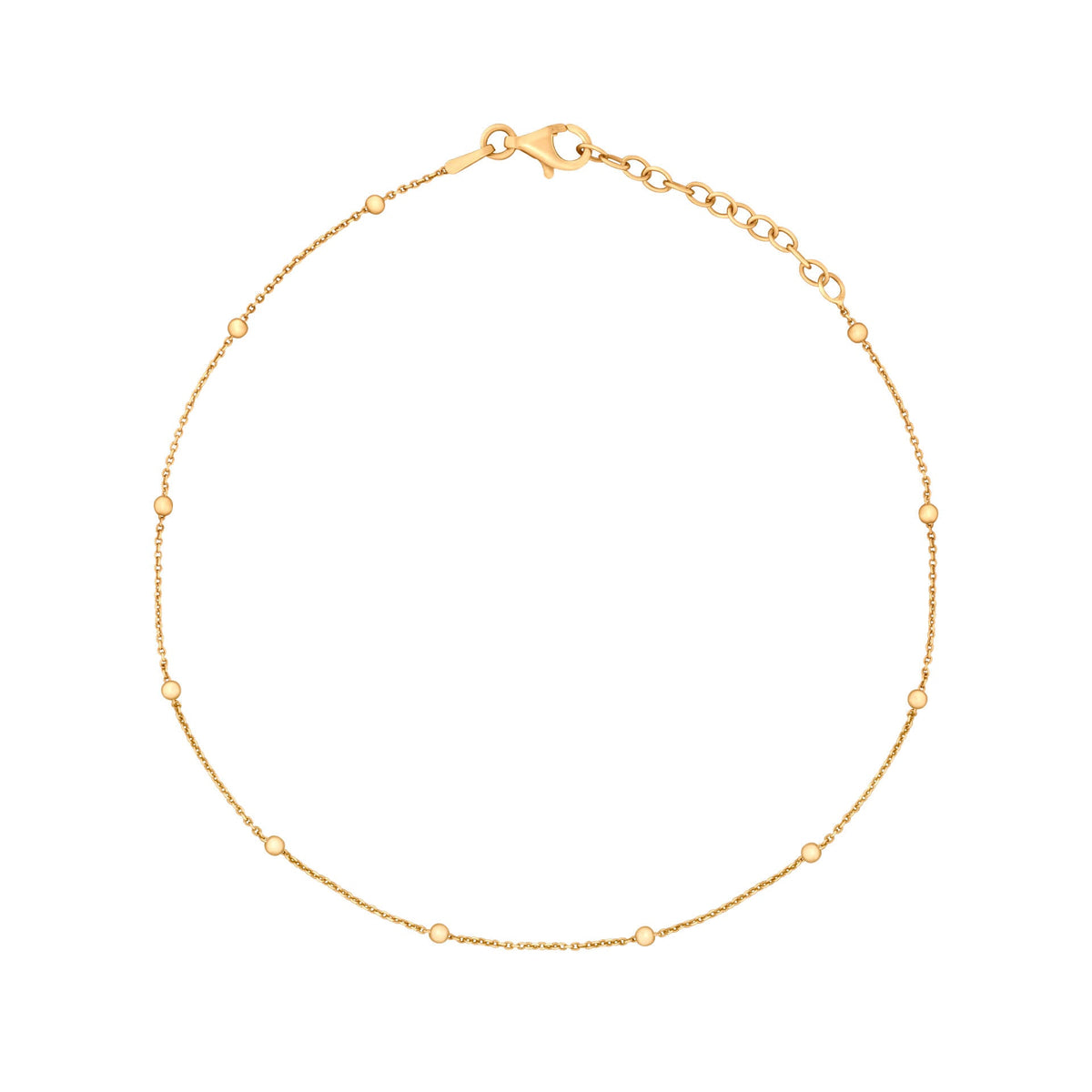 Beginnings Fine Trace and Ball Chain Anklet