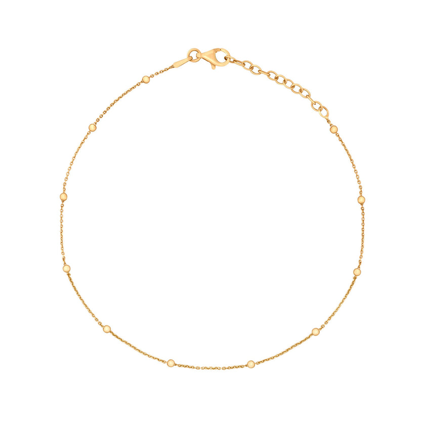 Beginnings Fine Trace and Ball Chain Anklet