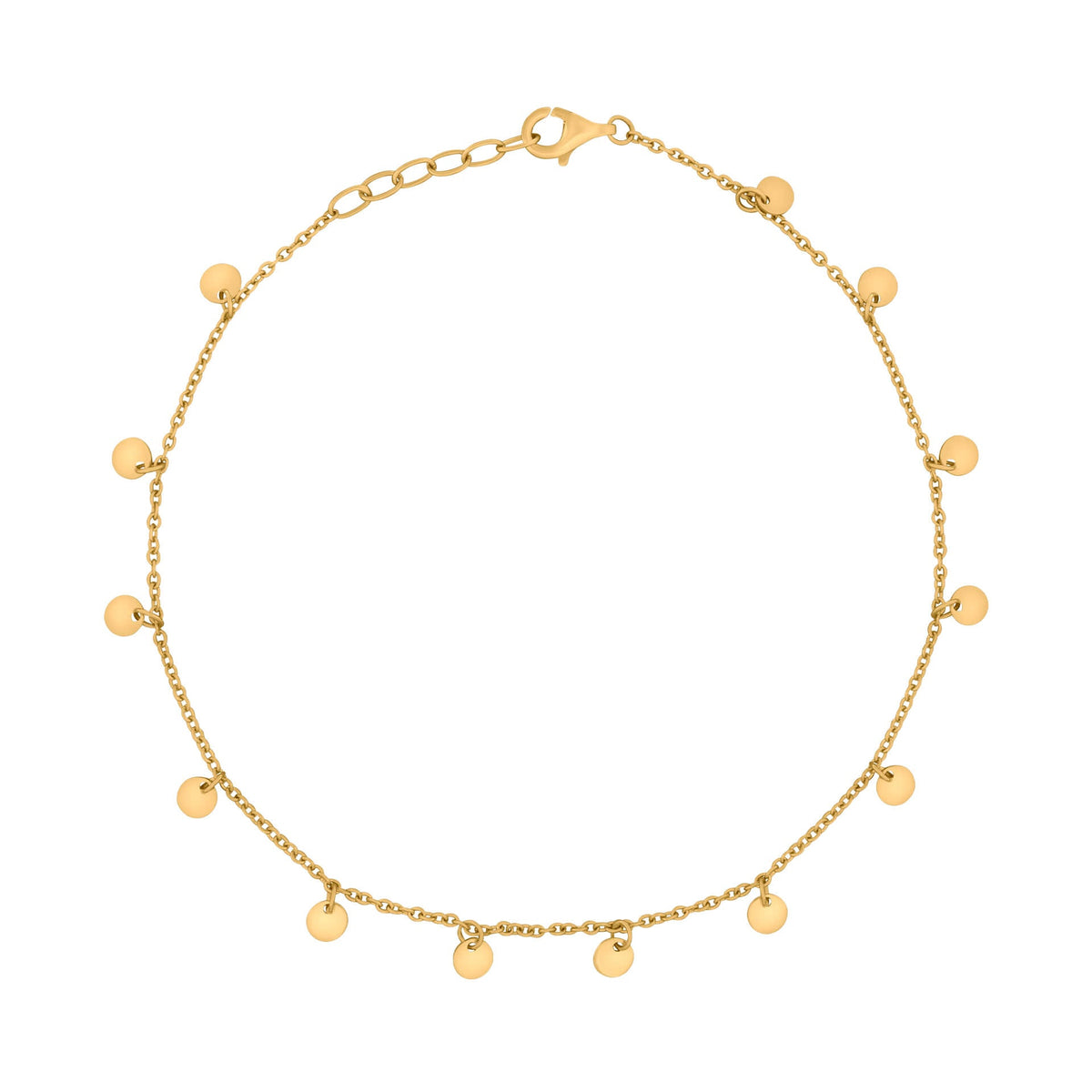 Beginnings Mini Disc Ankle Chain