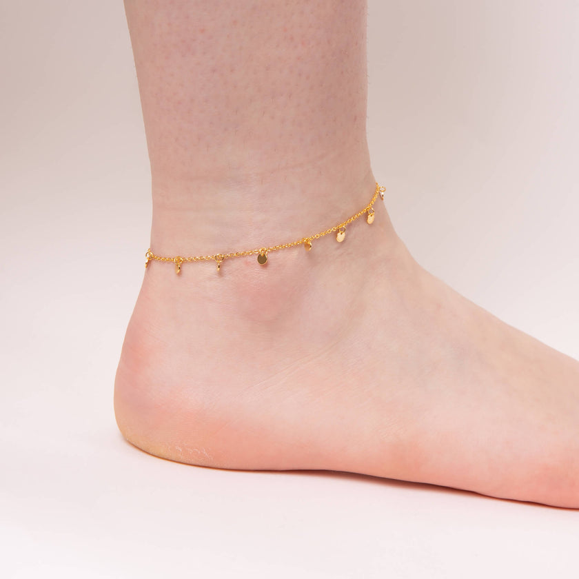 Beginnings Mini Disc Ankle Chain