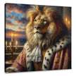 Regal Lion King Impression Canvas