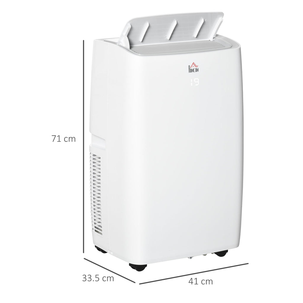 HOMCOM 12000 BTU Air Conditioning Unit, 3-in-1 Portable Air Conditioner, Dehumidifier, Cooling Fan with 3 Speeds, Remote Control, LED Display, 24H Timer, Window Venting Kit, Children Lock, 25m\'c2\'b2