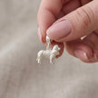 King Charles Spaniel Silver Dog Charm