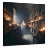 Ghostly Scholar's Library Canvas
