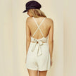 Amuse Society Leila woven tank romper