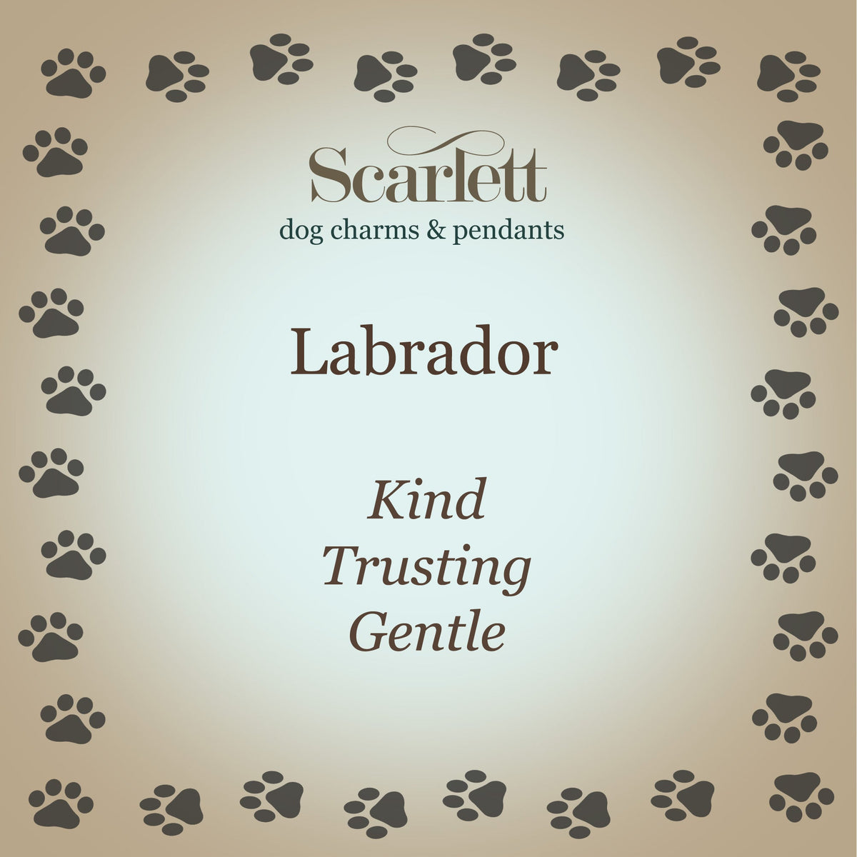 Labrador Personalised Silver Dog Tag Necklace