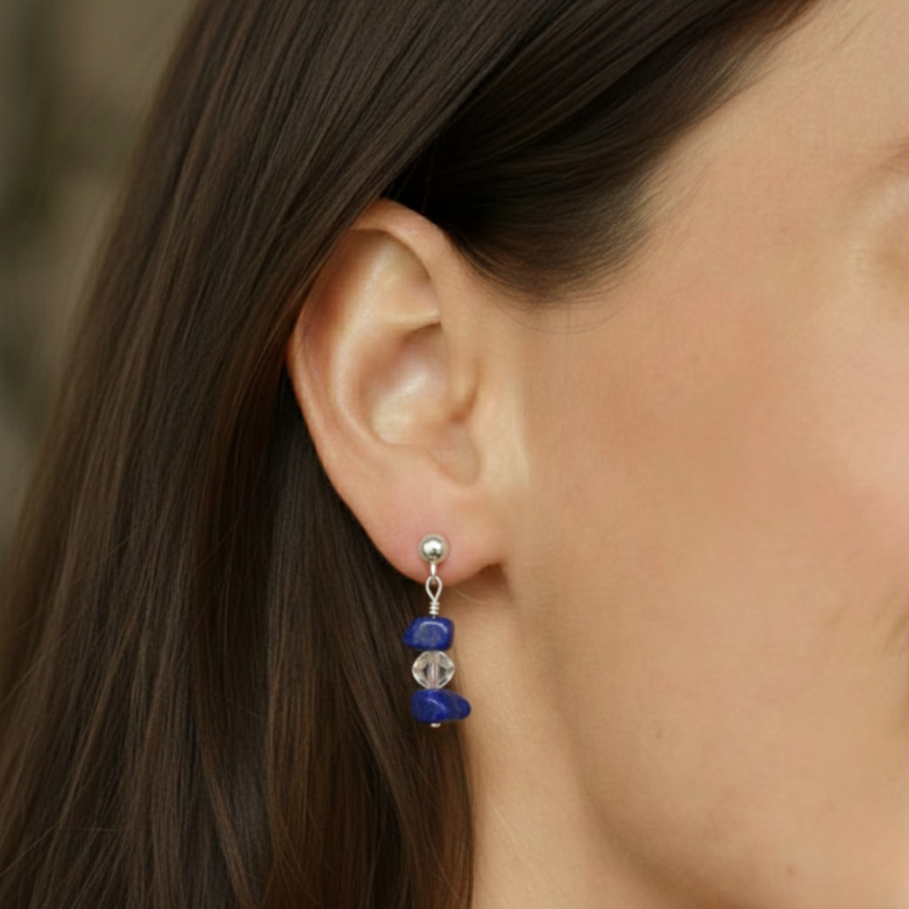 Lapis Lazuli Gemstone Earrings
