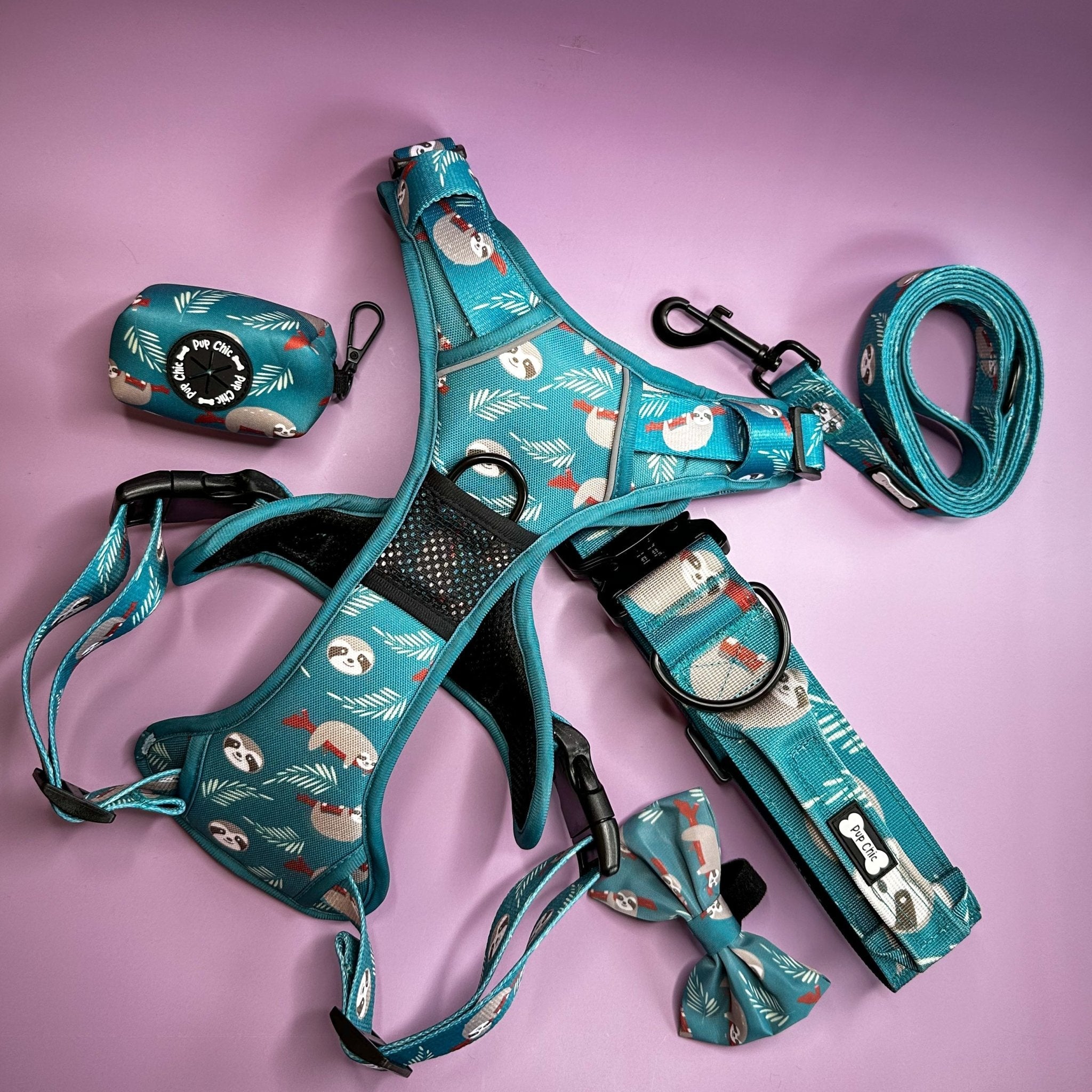 Lazy Sloth Tactical Dog Collar with Handle – Durable & Stylish for Large Dogs