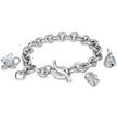 Lifetime Silver Heart Charm Bracelet