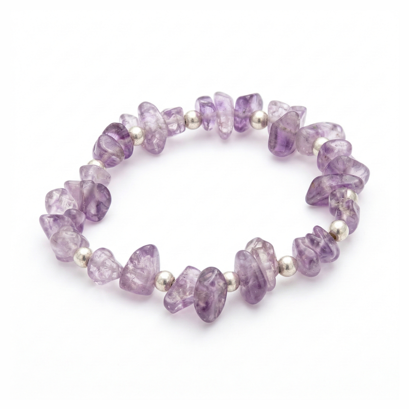 Lilac Cape Amethyst Gemstone Bracelet