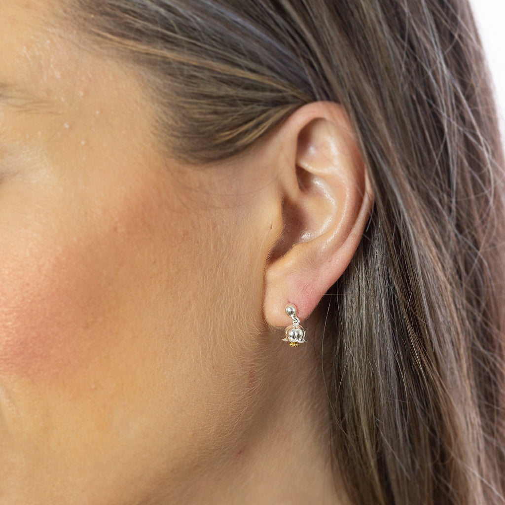 Lily Of The Valley Silver & Gold Vermeil Drop Earrings
