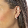 Pendientes Colgantes Lirio del Valle Plata y Vermeil de Oro