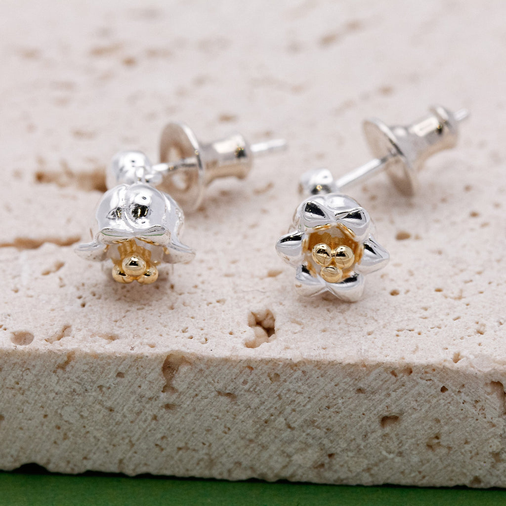 Lily Of The Valley Silver & Gold Vermeil Drop Earrings