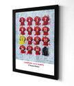 Liverpool FC 20/21 Champions Shirts - A2 Signed Limited Edition Prints