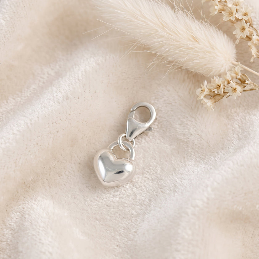 Sterling Silver Love Heart Charm