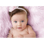 Luxury Faux Fur Baby Blanket - Pink