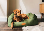 THE RICHMOND | LUXURY GREEN BOLSTER DOG BED