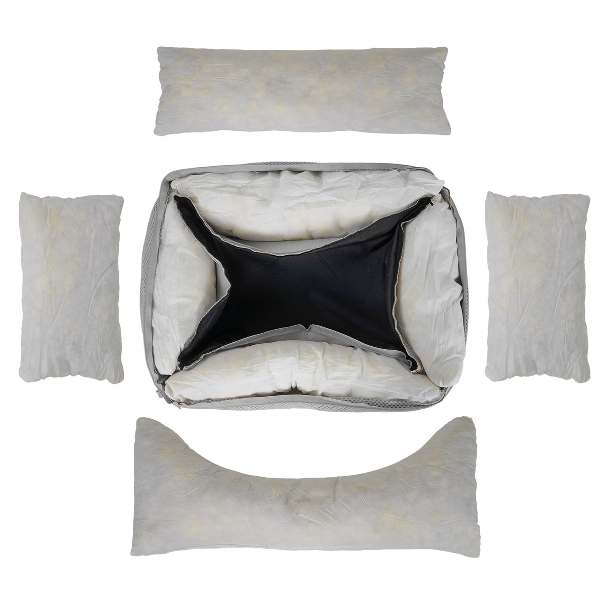 THE HIGHCLERE | LUXUS-HUNDEBETT MIT VISCOSCHAUM UND NACKENROLLE