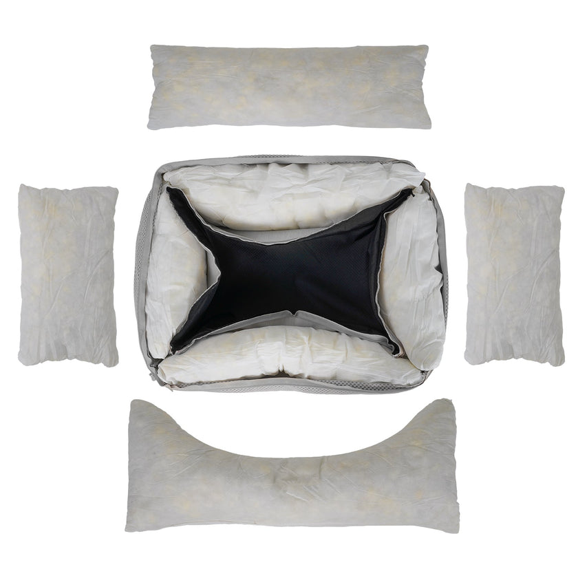 THE HIGHCLERE | LUXUS-HUNDEBETT MIT VISCOSCHAUM UND NACKENROLLE