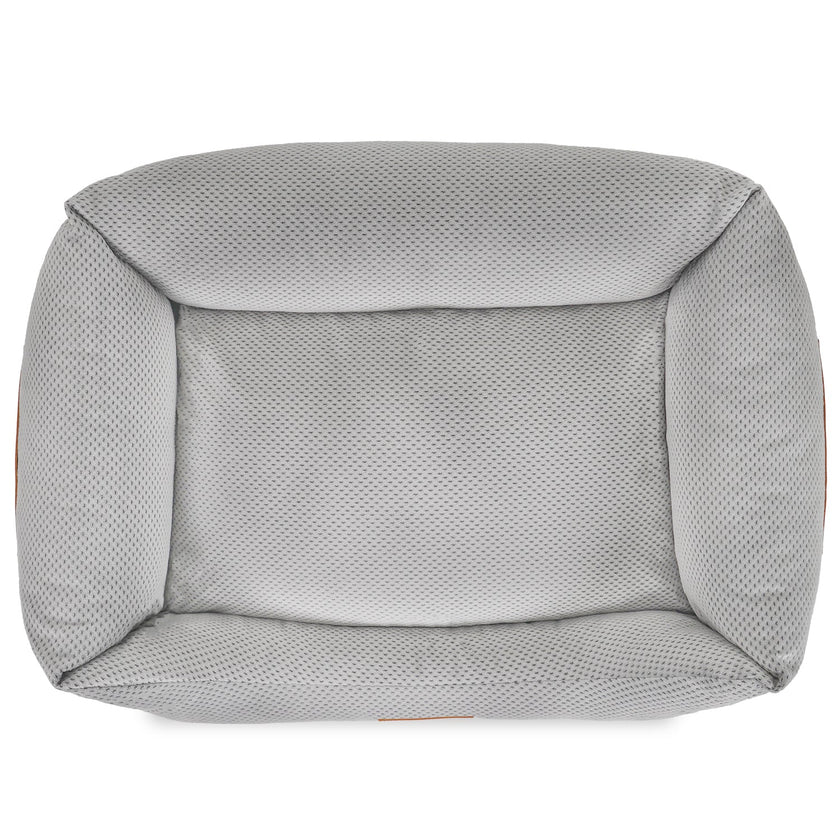 THE HIGHCLERE | LUXUS-HUNDEBETT MIT VISCOSCHAUM UND NACKENROLLE
