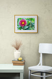 Magenta Flower Garden Painting