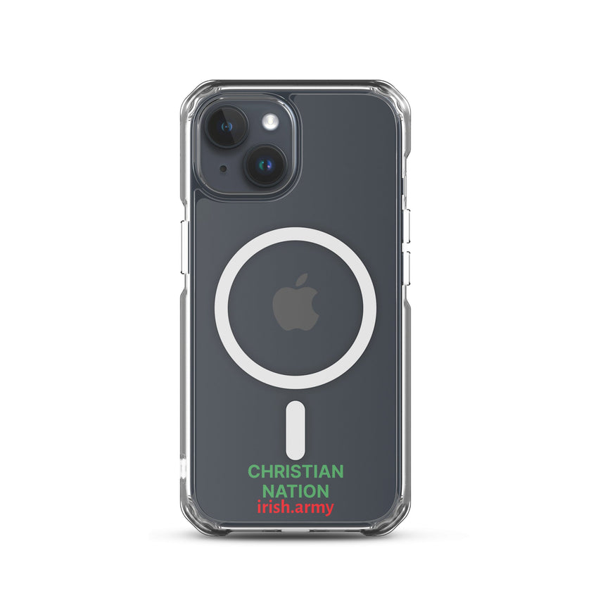 Christian Nation - MagSafe® Clear Case for iPhone®