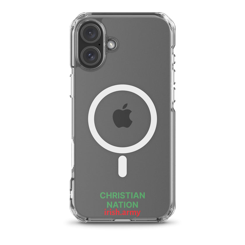 Christian Nation - MagSafe® Clear Case for iPhone®