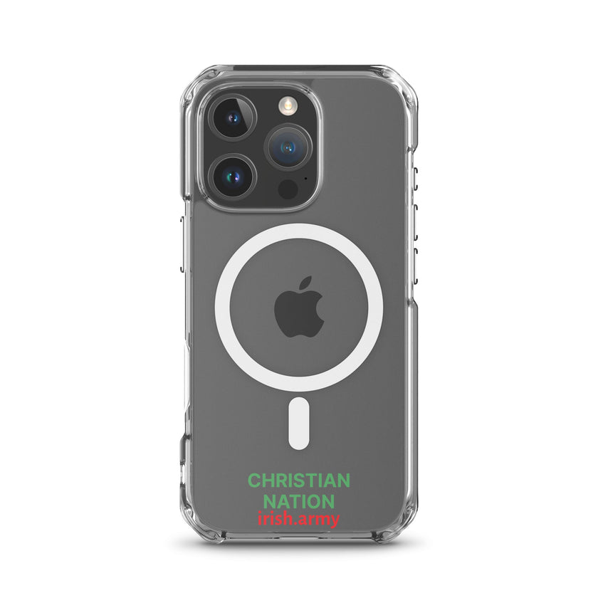 Christian Nation - MagSafe® Clear Case for iPhone®