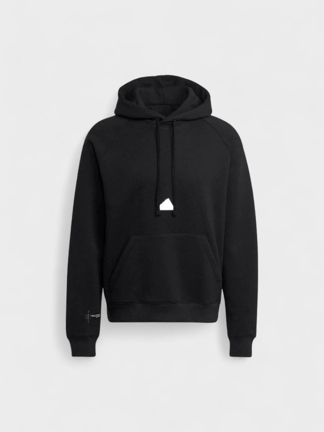 Center Logo Hoodie Black