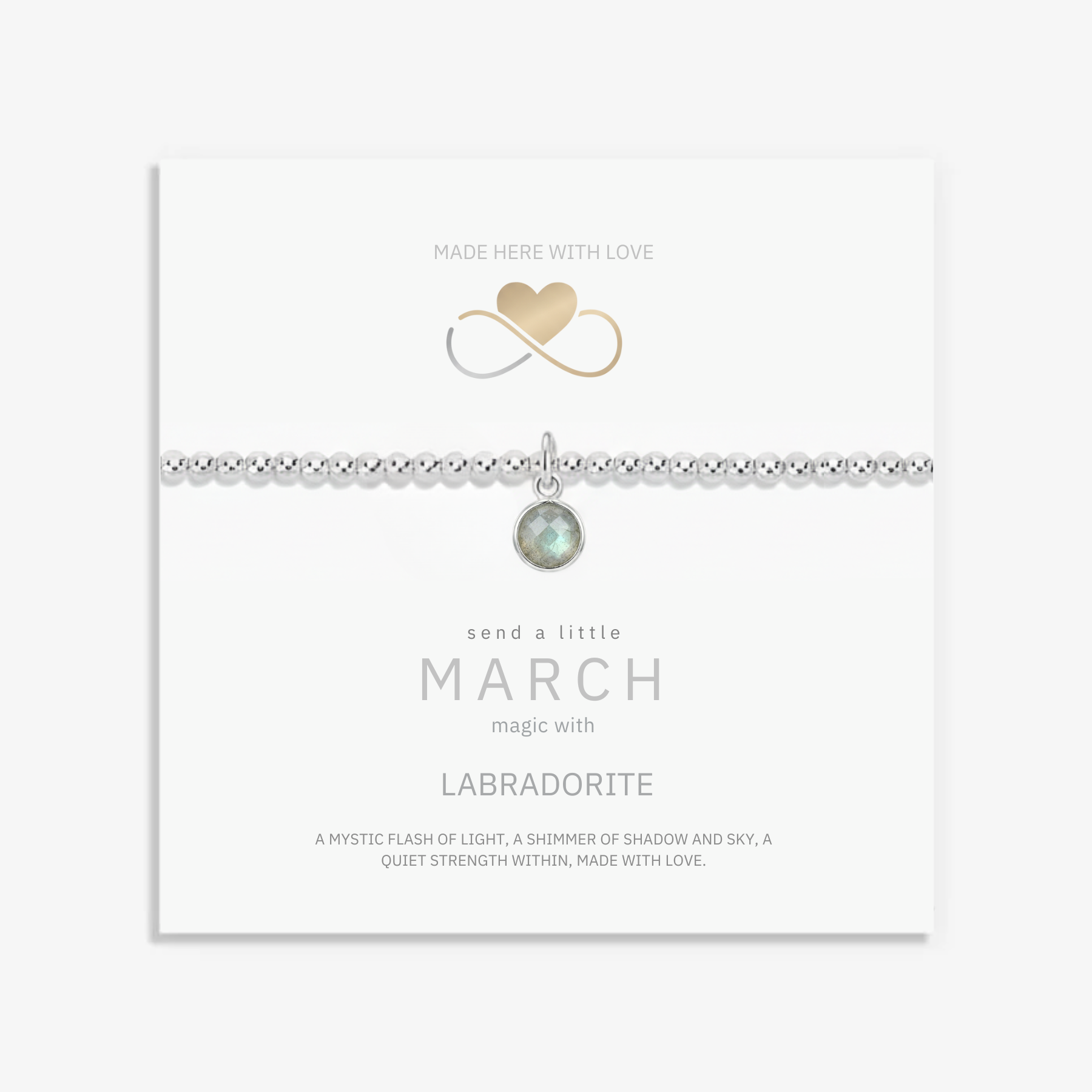 Labradorite March Birthstone Bracelet