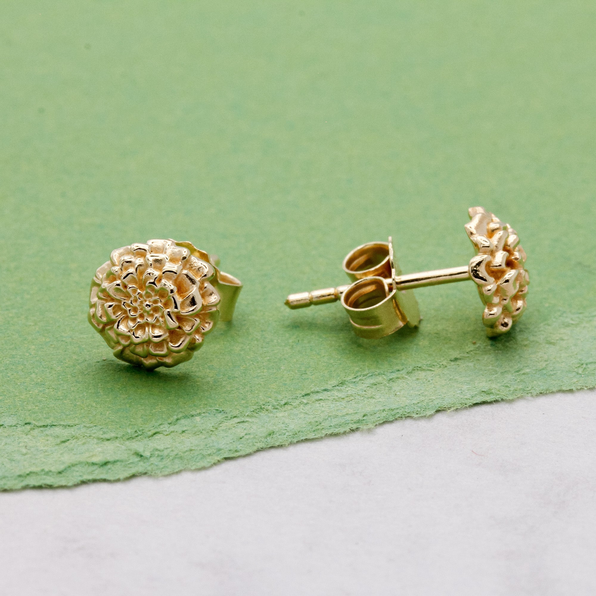 Marigold Gold Vermeil Silver Studs