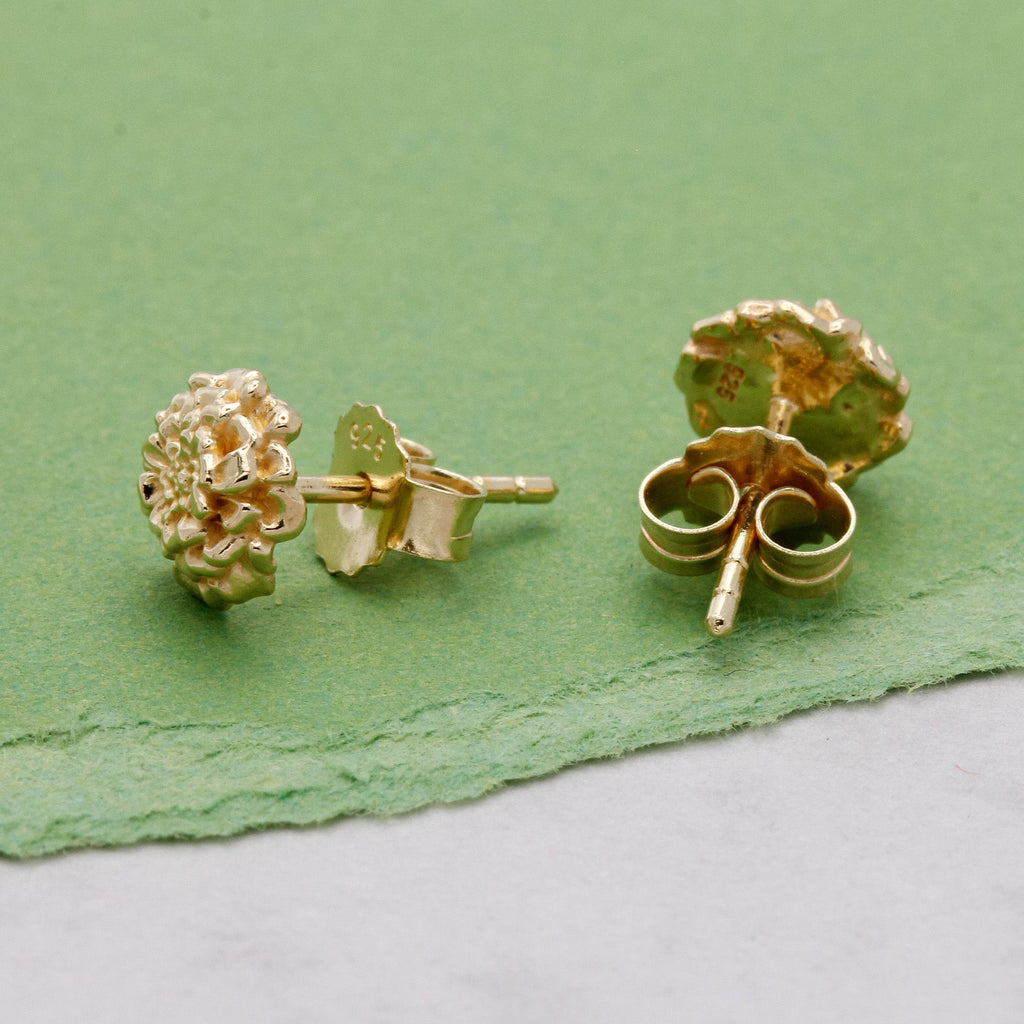 Marigold Gold Vermeil Silver Studs