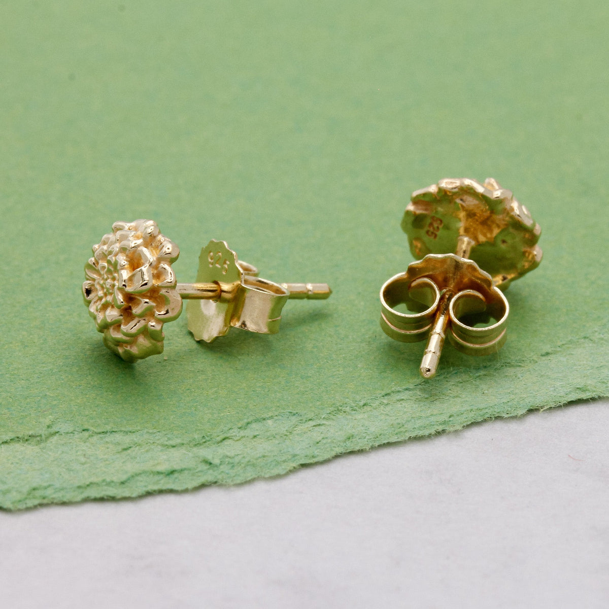 Marigold Gold Vermeil Silver Studs