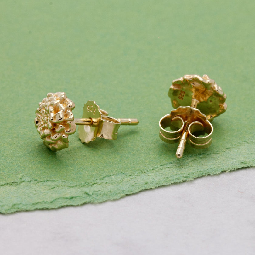 Marigold Gold Vermeil Silver Studs