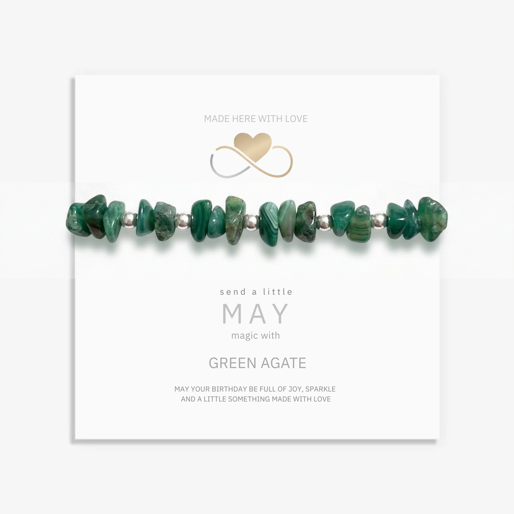 Green Agate Gemstone Bracelet