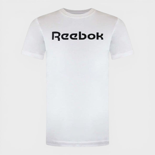 Logotyp T-shirt med kort ärm svart vit